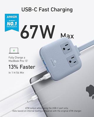 Anker Nano Charging Station(67W Max), 6-in-1 USB C Power Strip for iPhone 15 /