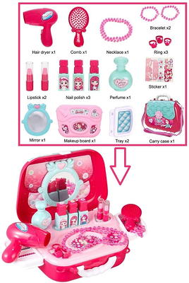 Beayuck Kids Makeup Kit For Girl-Washable Makeup For Kids With Colorful  Unicorn Bag,Toddler Girl Toys Pretend Makeup Beauty Set