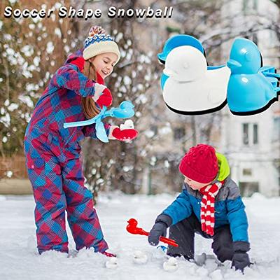 Snowball and Sand Molds Maker Tool - Snow Ball Toys Games for Kids Toddlers  Duck Snowman with Handle for Adults Outdoor Snow Sand Beach Toy