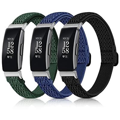 Compatible for Inspire 2 Bands & Inspire HR Bands & Inspire Ace 2 Band,  Stainless Steel Loop Metal Mesh Bracelet for Fitbit Inspire and Ace 2  Replacement Wristbands for Women Men (Gold,Small) 