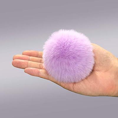 Cityelf Cute Faux Rabbit Fur Ball Pom Pom Keychain Car Key Ring