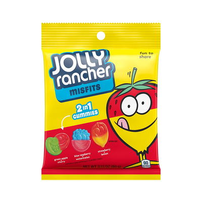 Hershey (1) Box Jolly Rancher Candy Canes - Bold Fruit Smoothie