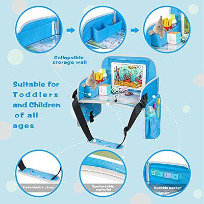  BUENAVO [New Version] Car Seat Organizer Kids Travel Tray for  Kids Toddlers Activities in Car Seat, Stroller, Airplane, Waterproof Dry  Erase Top