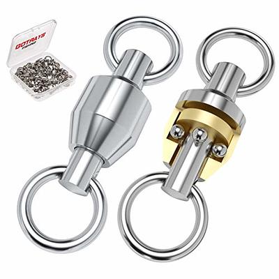 gotrays 25pcs Ball Bearing Swivel, Stainless Steel Fishing Rolling Barrel  Swivel, Heavy Duty Fishing Swivels Connector with Solid Tackle Fishing  Accessories for Saltwater Freshwater - Yahoo Shopping