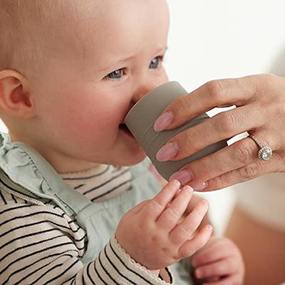 Toddler Cups with Lid & Non Slip Handles For Baby Toddler & Infant, 100%  Silicone Training Smoothie Cups