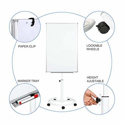 Mobile Whiteboard with Stand 36x24, Height Adjustable Dry Erase Board  with Stand Rolling whiteboard on Wheels Magnetic White Board Including 1  Eraser, 2 Markers and 20 Magnets - Yahoo Shopping