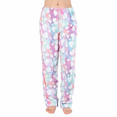 American Trends Womens Plush Pajama Pants Soft Fuzzy Pajama