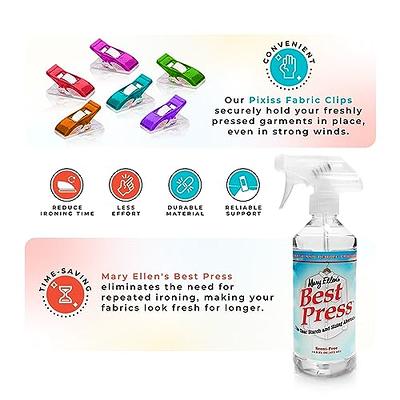 Mary Ellen's Best Press and Pixiss Fabric Clips Bundle - Spray Starch for  Ironing, Anti-Wrinkle Quilting Spray, 25 Heavy Duty Clothes Pins - Yahoo  Shopping