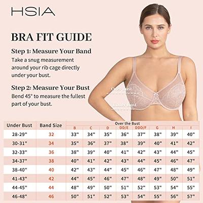 HSIA Minimizer Bra for Women - Plus Size Bra with Underwire