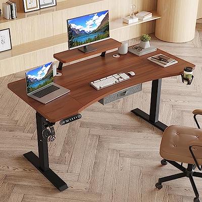 Lufeiya Home Office Desks 47 inch Desk for Bedroom Modern Simple Student  Study Table 48 Vintage Writing Computer Desk, Rustic Brown