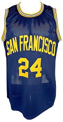 Rick Barry Signed San Francisco Warriors Photo Jersey (JSA COA