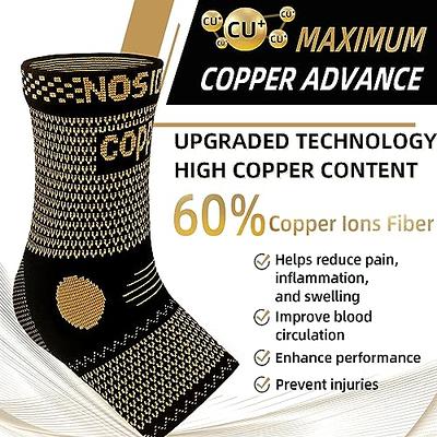 NOSIDAK Copper Ankle Brace for Women & Men 20-30mmHg Ankle Compression  Sleeve with Arch Support for Plantar Fasciitis Relief, Achilles Tendonitis, Heel  Spur, Joint Pain, Swelling, and Sprain - Yahoo Shopping