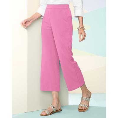 Draper's & Damon's Women's Look-of-Linen Straight Leg Pull-On Pants - Blue  - PS - Petite - Yahoo Shopping