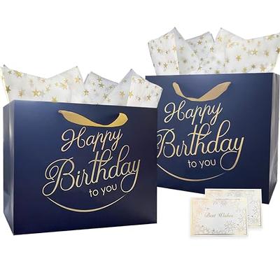 MR FIVE 100 Sheets Galaxy Tissue Paper Bulk,20 x 14,White with Gold Moon  and Star Tissue Paper for Gift Bags,Star Gift Wrapping Tissue Paper for