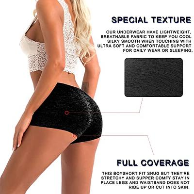 R RUXIA Women's Boyshort Panties Seamless Nylon Underwear Stretch Boxer  Briefs 5 Pack, Rx-b2102spt, M price in Saudi Arabia,  Saudi Arabia