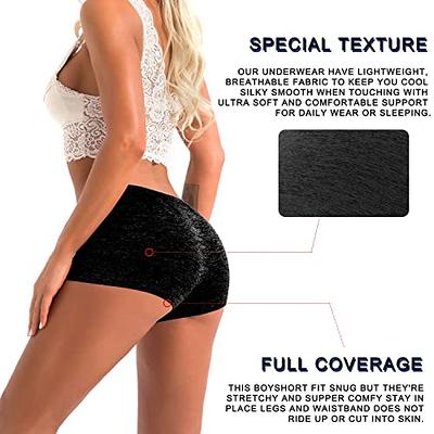 R RUXIA Women's Boyshorts Underwear Seamless Boy Shorts Panties Soft  Stretch Boxer Briefs 5 Packs(Regular & Plus Size) - Yahoo Shopping