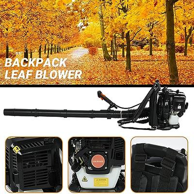 52CC 550CFM Leaf Blower Single-Cylinder Air-Cooled 1.7HP Gas Powered  Backpack Leaf Blower Two-Stroke Snow Blower Ideal for Snow Removal and Yard  Leaf Removal Jobs (Black) - Yahoo Shopping