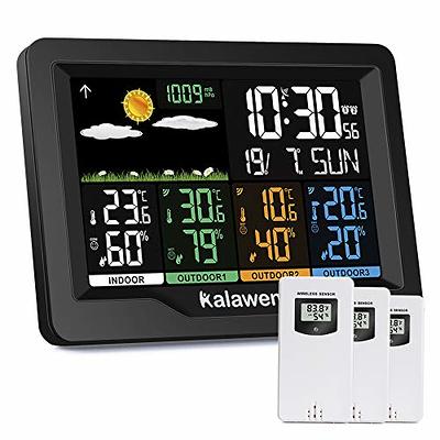 All In One Indoor Outdoor Thermometer Household Weather Station Barometer