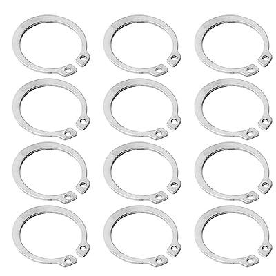 Aicosineg 20pcs 38mm 304 Stainless Steel External Circlips C-Clip Retaining  Shaft Snap Rings for Pulleys Bearings Machinery Gears Fixture Silver Tone -  Yahoo Shopping
