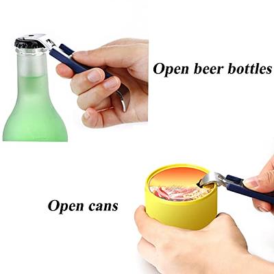 SPIDER GRIP Can Opener, No-Trouble-Lid-Lift Manual Handheld Can Opener with  Magnet, Smooth Edge Safe Cut for Beer/Tin/Bottle, Big Turning Knob  Anti-Slip Handle Good for Seniors with Arthritis Gray 