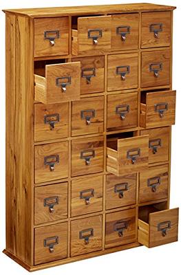 Leslie Dame Solid Oak Library Card File