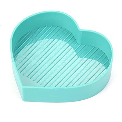 Plastic Diamond Painting Trays with Lid DIY Heart Shape for