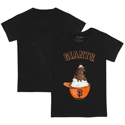 Infant Tiny Turnip White/Black San Francisco Giants I Love Mom Raglan 3/4 Sleeve T-Shirt