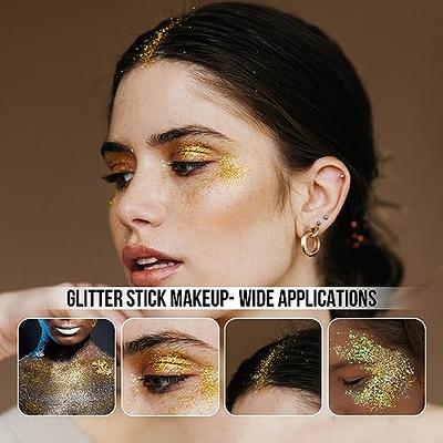 Brzeaf Waterproof Gold Glitter Stick, Shimmery & Long Lasting, Chunky  Glitter for Face/Body/Hair/Eyes/Lip, Singer Concert Music Christmas Rave  Festival, Glitter Stick Makeup & Face Glitter Gel - Yahoo Shopping