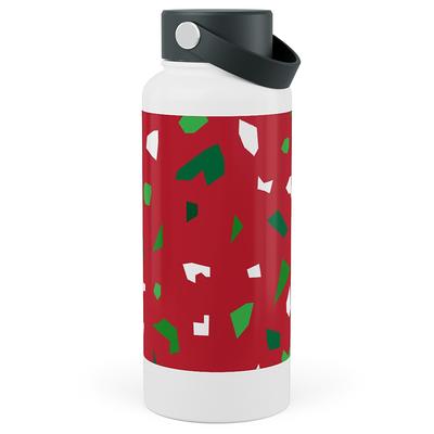 Photo Water Bottles: Christmas Terrazzo Stainless Steel Wide Mouth Water  Bottle, 30Oz, Wide Mouth, Red - Yahoo Shopping