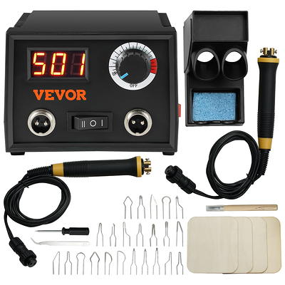 Bentism Wood Burning Kit, Upgraded 200~700c Adjustable Temperature with Display, Wood Burner with 23 Wire Nibs Tips Including Ball Tips, Wood Burning