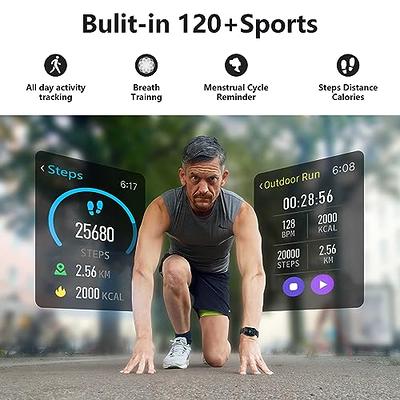  ZoylLa Vital Fit Track, Vital Fit Track Smart Watch, Fitness  Tracker with Heart Rate Blood Pressure Blood Oxygen Body Temperature Monitor  Sleep Tracking Step Counter Pedometer IP67 Waterproof (Blue) : Sports