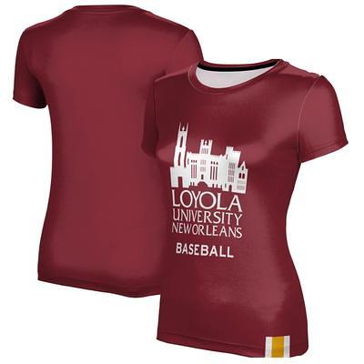 Women's Maroon Baseball Jersey Shirt