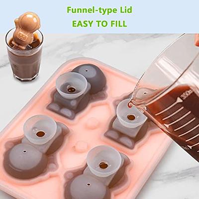 2 Pack Frozen Ice Ball Maker for Cool Drinks and Baking - Food-Grade  Silicone - Round Ice Cube DIY Mould Pudding Jelly Chocolate Mold Tray Sphere