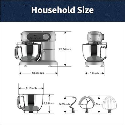 Kitchen Countertop Tilt-Head Food Mixer, Household Stand Stainless-Steel  Dough Mixer w/6 Speeds, 7.5QT Mixing Bowl, Overheat Protection, Red 