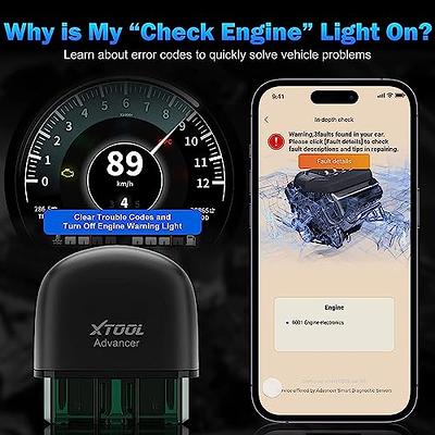 OBD2 Scanner Bluetooth, Car Code Reader with Exclusive APP for iOS &  Android, Auto Car Diagnostic Scan Tool with Performance Test Battery Test  Check