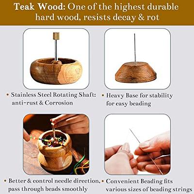 Shop LC Seed Bead Spinner with Big Eye Beading Needle, Clay Bead Spinner  Kit Waist Beads Kit for Jewelry Making Bracelet Maker Stringing Teak Wood  Crafting Gifts - Yahoo Shopping