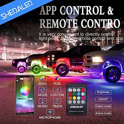 Rock Lights for Trucks 4 PCS, RGB Underglow Car Light with App/Remote  Control & Music Mode, High Bright Multilcolor Waterproof IP68 Neon LED Rock  Lights Kits for Cars, Trucks - Yahoo Shopping