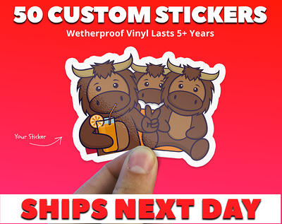 Custom Logo Stickers  Personalised Logo Stickers Same Day/Next Day
