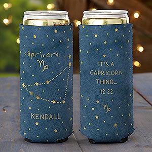 Scripty Style Personalized Slim Can Cooler