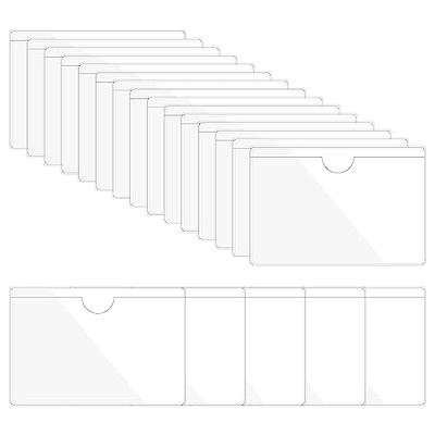 100 Pack Self-Adhesive Note Card Sleeves for 4x6 Index Cards, School  Supplies