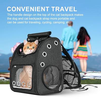 Cat Backpack Carrier, Breathable Cat Carrier Foldable Bubble Backpack for  Medium Cat Small Dog up to 15lbs Travel Hiking Transparent Pet Carrier -  Yahoo Shopping