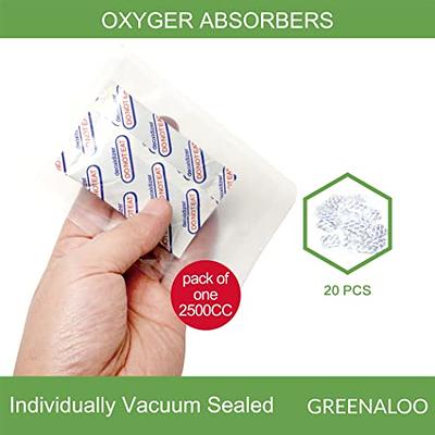 5 Gallon (30/15) Mylar Food Storage Bags 2500CC Oxygen Absorbers +