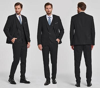 PJ PAUL JONES Mens Velvet Blazer Two Button Solid Slim Fit Blazer Sport  Coat for Dinner Prom Wedding, Black Red, S : : Fashion