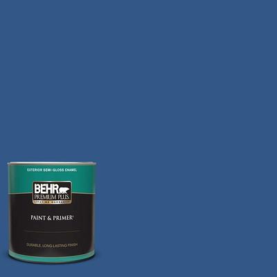 BEHR PREMIUM PLUS 1 gal. #400A-1 Candlelight Yellow Satin Enamel Low Odor  Interior Paint & Primer 705001 - The Home Depot