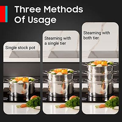 TrueCraftware 20 qt. Aluminum Pasta Cooker 3 Piece Set- Multipurpose Pasta  Pot with Strainer Lid- Pasta Pot Cookware for Home Kitchen Restaurant  Commercial Cooking Tool - Yahoo Shopping