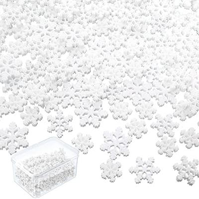  Sawysine 150 Pcs Mini Snowflakes for Crafts Glitter