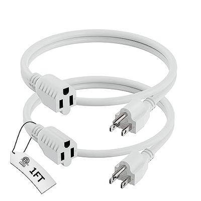 GE 9 ft. 2-Wire 16-Gauge Polarized Indoor Extension Cord, White 51947 - The  Home Depot