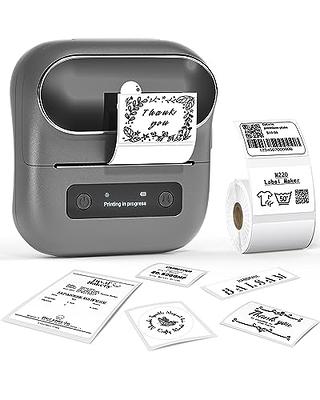 Phomemo M110 Label Makers, Mini Thermal Pocket Inkless Sticker Barcode  Bluetooth Printer for Small Business, Address, Mailing, Price Tag, File  Folder