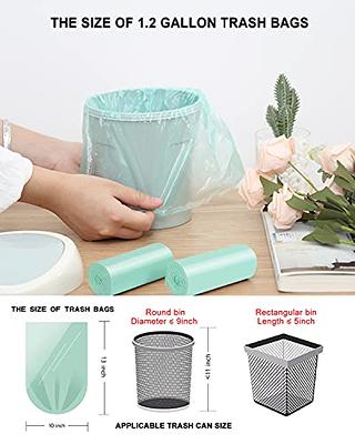 OKKEAI 8 Gallon Kitchen Trash Bags Blue Garbage Bags Strong 30L Trash Can  Bags Medium Wastebasket Bin Liners for Home Office, Lawn,Bathroom,60 Count