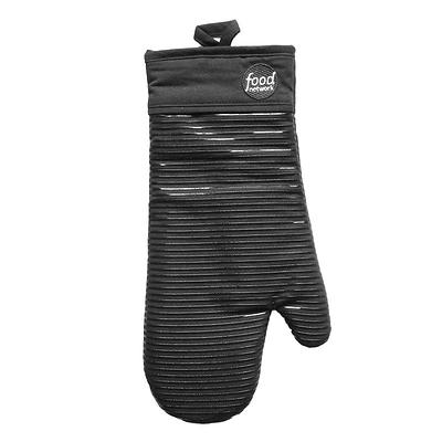 Food Network Stripe Silicone Oven Mitt, Black - Yahoo Shopping